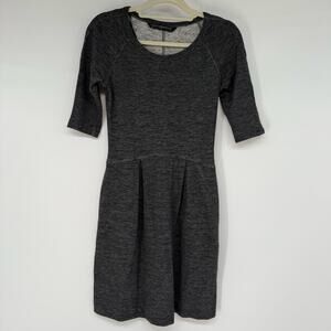 Peruvian Connection Sweater Dress Women's Size XS Gray Heathered Cotton